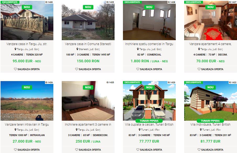 Vrei să cumperi sau închiriezi? Iată cele mai noi oferte imobiliare din Târgu Jiu